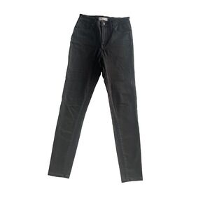 Madewell Size‎ 26 10" High-Rise Skinny Black Denim Jeans Logo Basic Classic
